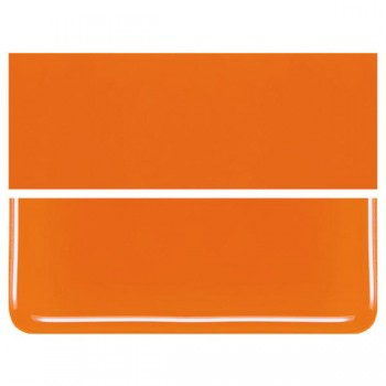 BULLSEYE Opalescent Glass Sheet Orange