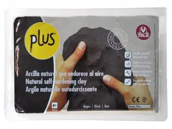 Sio-2 PLUS® Natural self-hardening clay - BLACK (Non-fired)