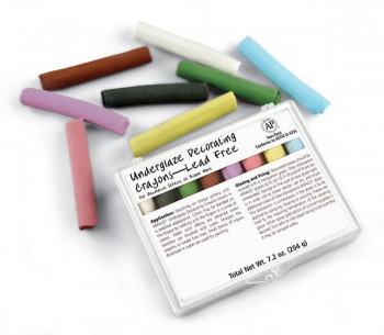 Amaco 8-colour Underglaze Crayon Box #208