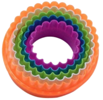 [CTCU-205] Wavy Round Shape Cookie Cutter Set