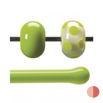 [OGR-005] BULLSEYE Opalescent Glass Rod Spring Green