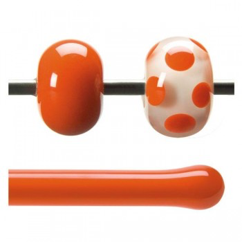 [OGR-002] BULLSEYE Opalescent Glass Rod Orange