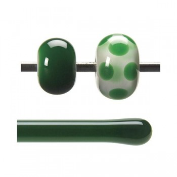 [TGR-004] BULLSEYE Transparent Glass Rod Kelly Green Transparent
