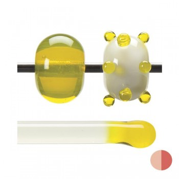 [TGR-003] BULLSEYE Transparent Glass Rod Yellow Transparent