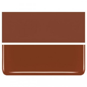BULLSEYE Opalescent Glass Sheet Cinnabar