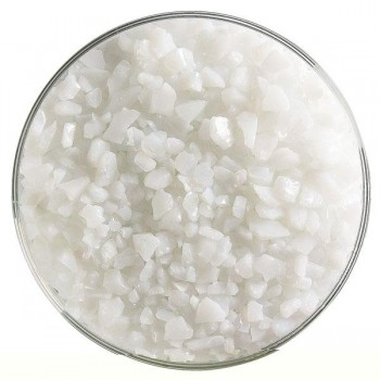 [OGF-009] BULLSEYE Opalescent Glass Coarse Frit Translucent White (4oz)