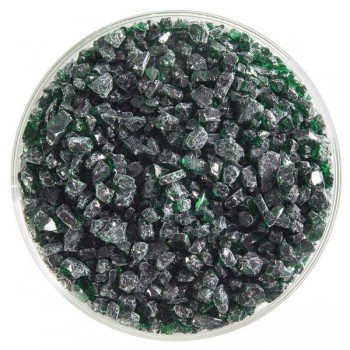 [TGF-004] BULLSEYE Transparent Glass Coarse Frit Kelly Green Transparent (4oz)