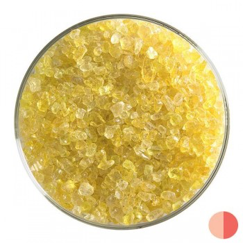 [TGF-003] BULLSEYE Transparent Glass Coarse Frit Yellow Transparent (4oz)